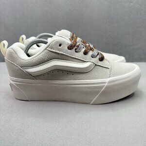 Vans Knu Skool Stack Women’s Size 7 White Platform Chunky Casual Sneakers NEW
